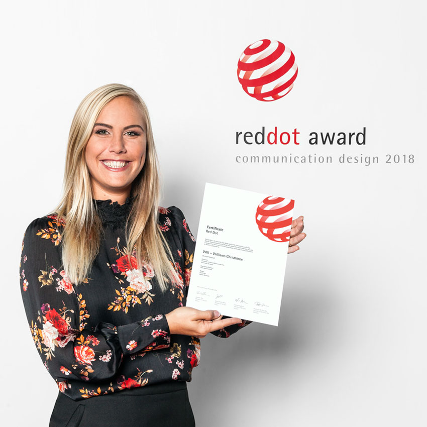 Red Dot Award für Sarah Jabs, Werbeagentur JABSMEDIA